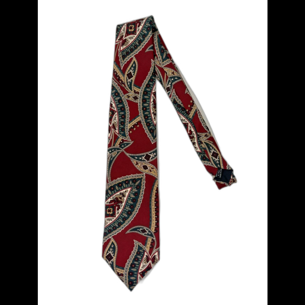 Christian Dior Monsieur Silk Paisley Print Tie